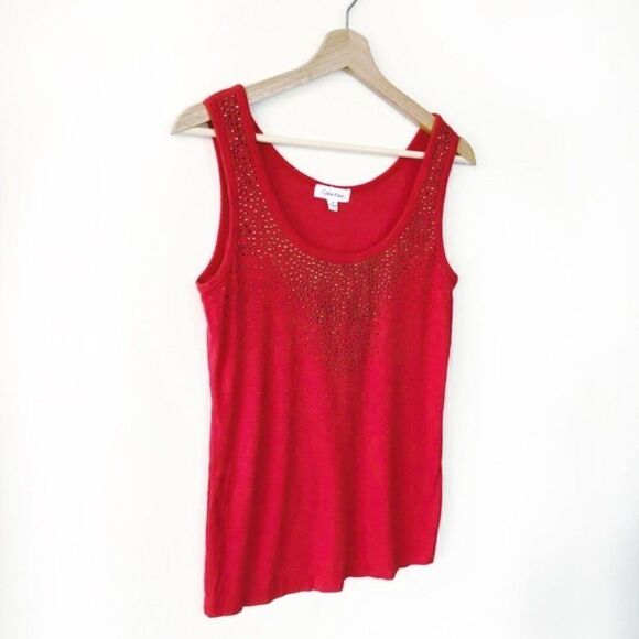 (3/$15) Y2K calvin klein embellished tank top - Picture 3 of 4